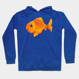 Cute Goldfish Cartoon Hoodie